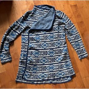 Lucky Brand long Sweater w/ pockets ~ Blue ~ Size Large